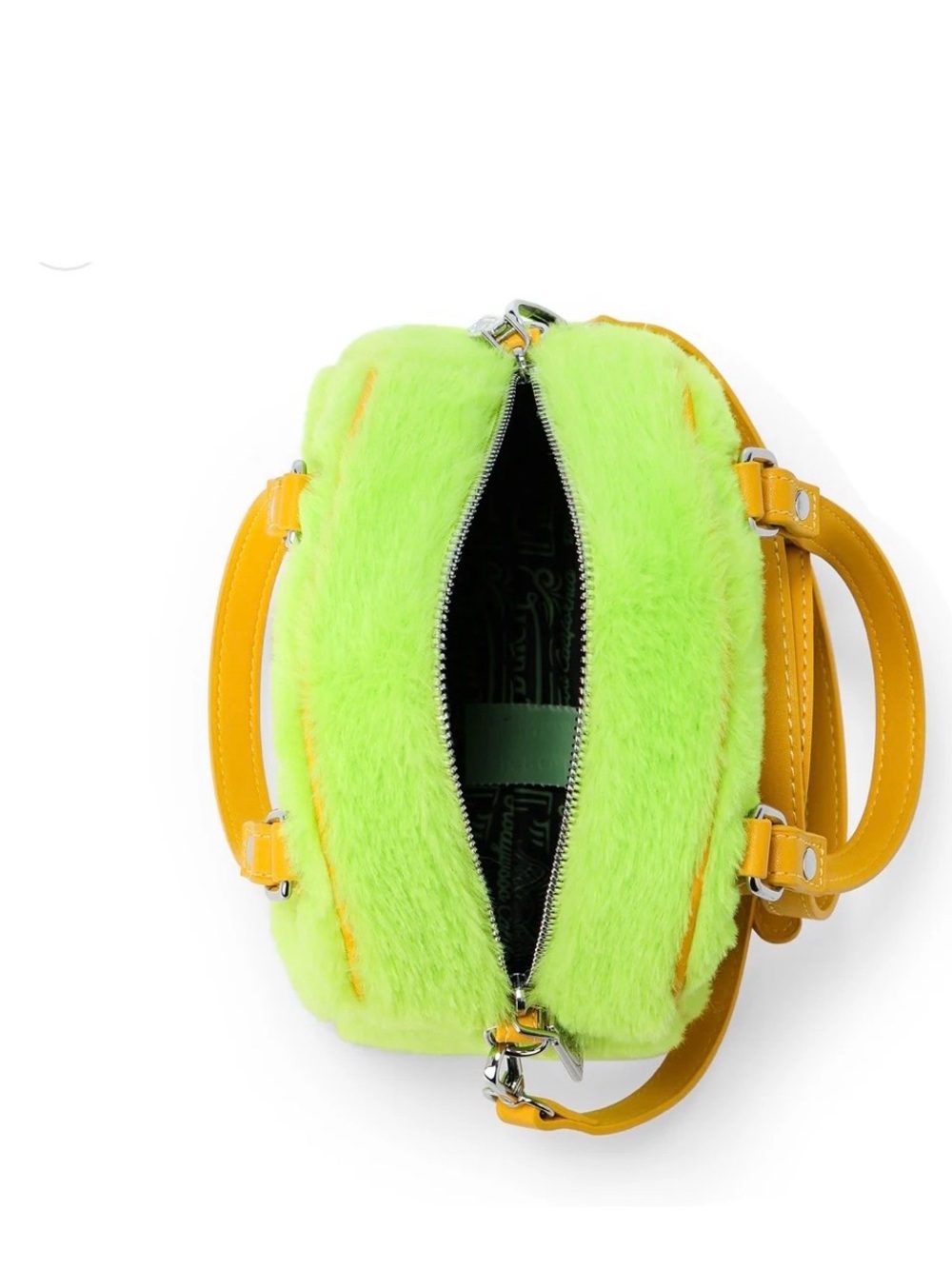 New Von Dutch Women's Furry Bowling Bag Purse Handbag with Shoulder Strap - Picture 6 of 16
